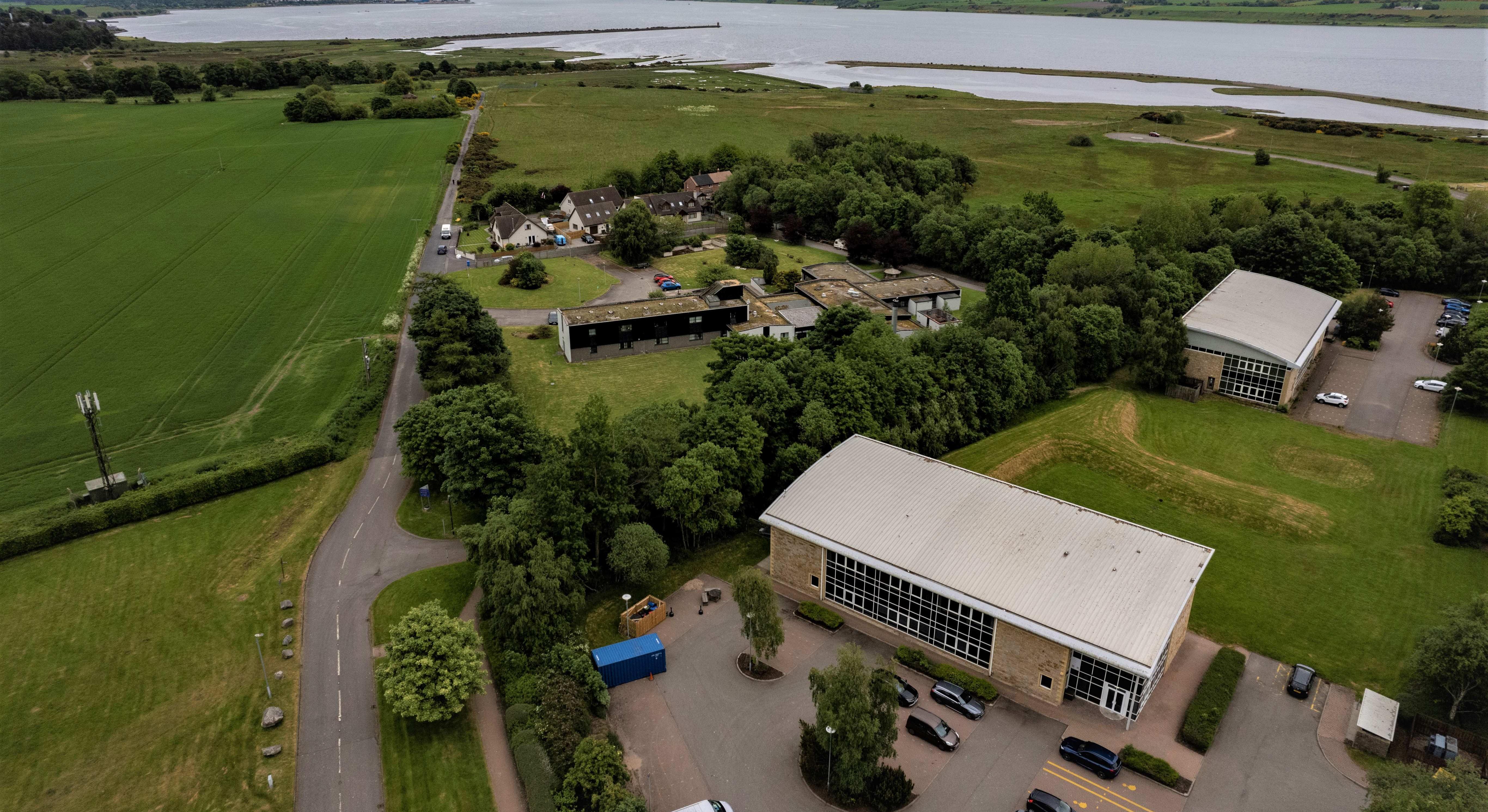 Drone image of Alness Campus
